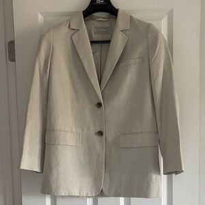 Everlane oversized linen Light grayish Beige Blazer